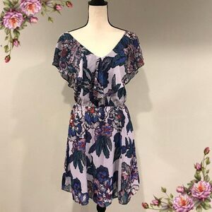 Maurice’s Short‎ sleeve floral mini dress size large